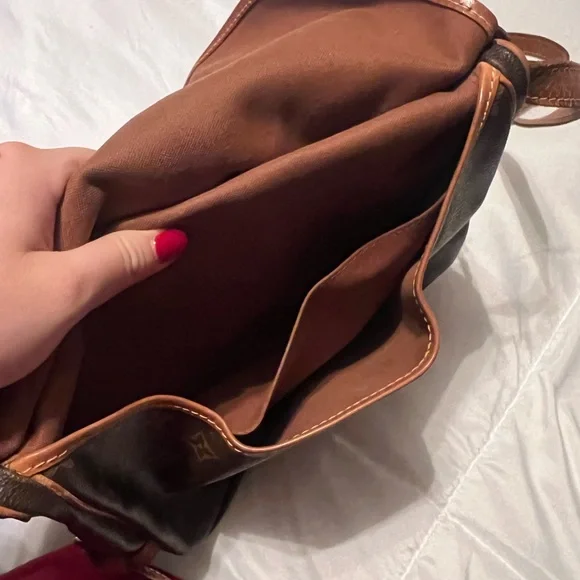 Double sided vintage Louis Vuitton side bag